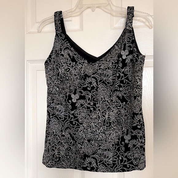 Alex evening glitter twinset top - Picture 2 of 6